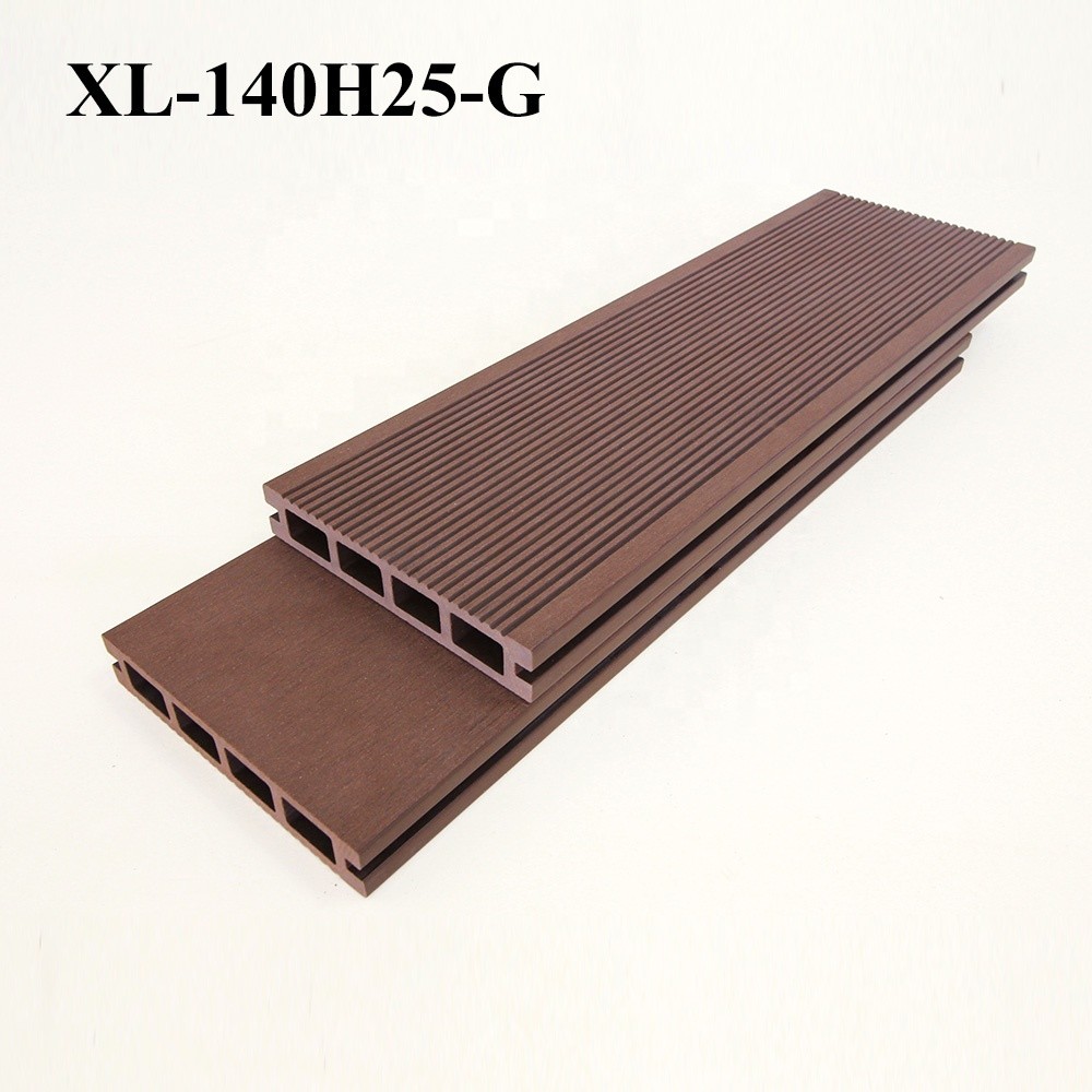 Wholesale Light Brown Click System Wpc Composted Outdoor Decking from china suppliers