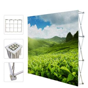 Wholesale Portable Trade Show Backdrop Stand Various Shapes Detachable Frame 250g Fabric from china suppliers
