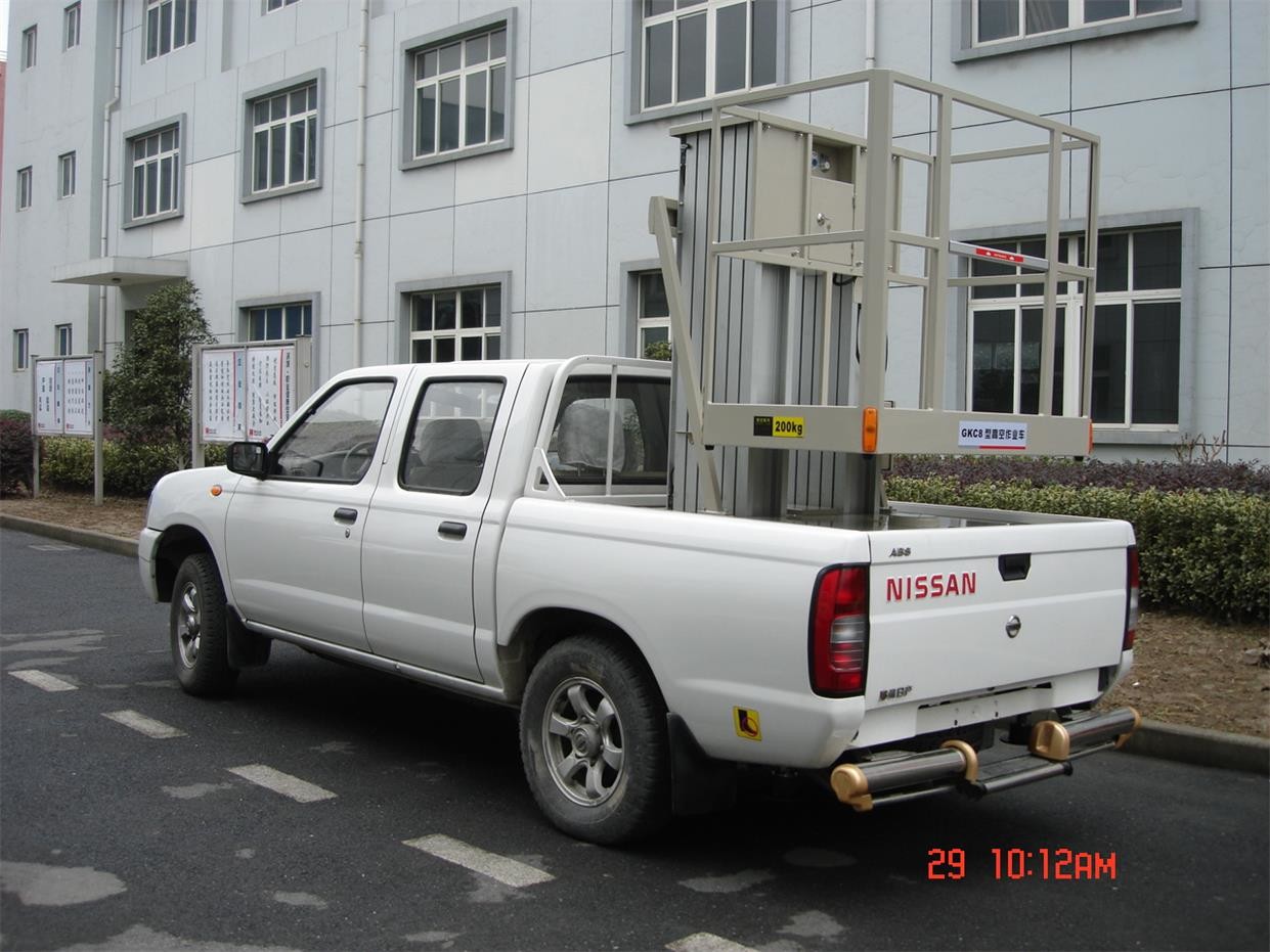 Wholesale Hydraulic Trailer Mounted Lift Double Mast Vertical Aerial Work Platform For Airports from china suppliers