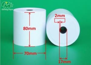 Wholesale Aseptic 80x70mm POS Terminal Paper Rolls , Receipt Paper Roll High Rubbing Resistance from china suppliers