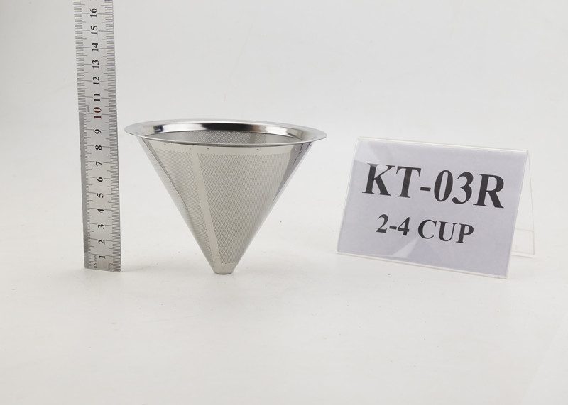 Wholesale 4 Cup Pour Over Coffee Dripper , Reusable Coffee Filter Cone For Carafes from china suppliers
