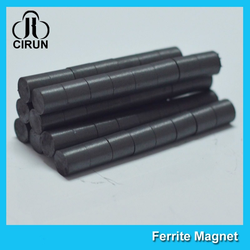 Wholesale Hard Cylinder Ferrite Magnet For Rotors / Fridge SGS RoHS Certification from china suppliers