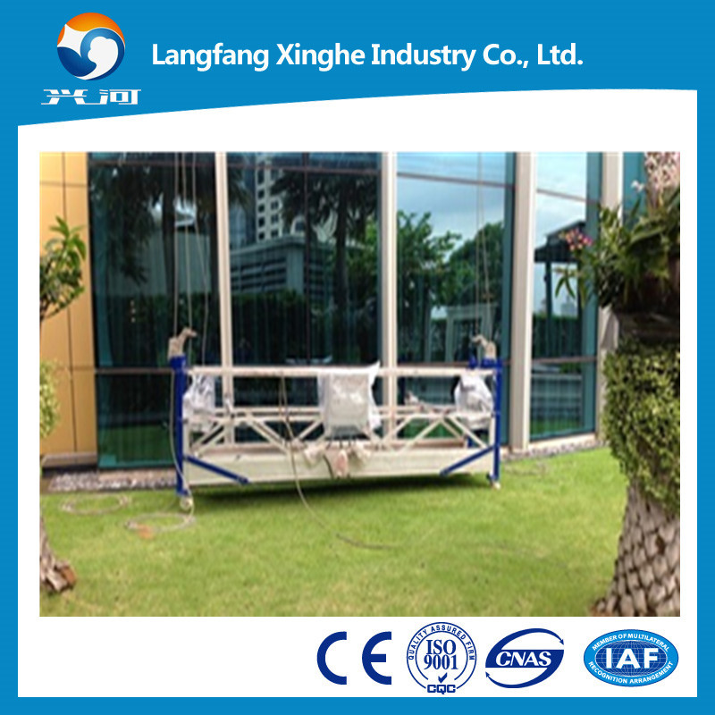 China ZLP630 galvanized material building/glass/window cleaning cradle electricity work platform on sale