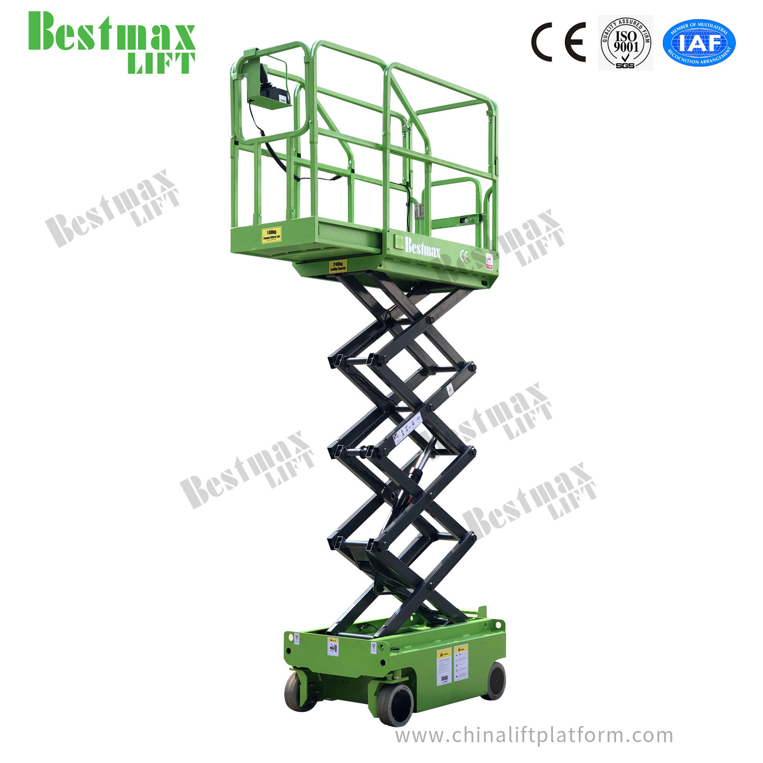 Buy cheap Self Propelled Hydraulic Turning Wheels Mini Scissor Lift Work Platform For 1 from wholesalers