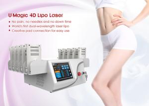 Wholesale Body Slimming Aesthetic Laser Machine 8 Big Lipolaser Pads+ 4 Small Lipolaser Pads from china suppliers