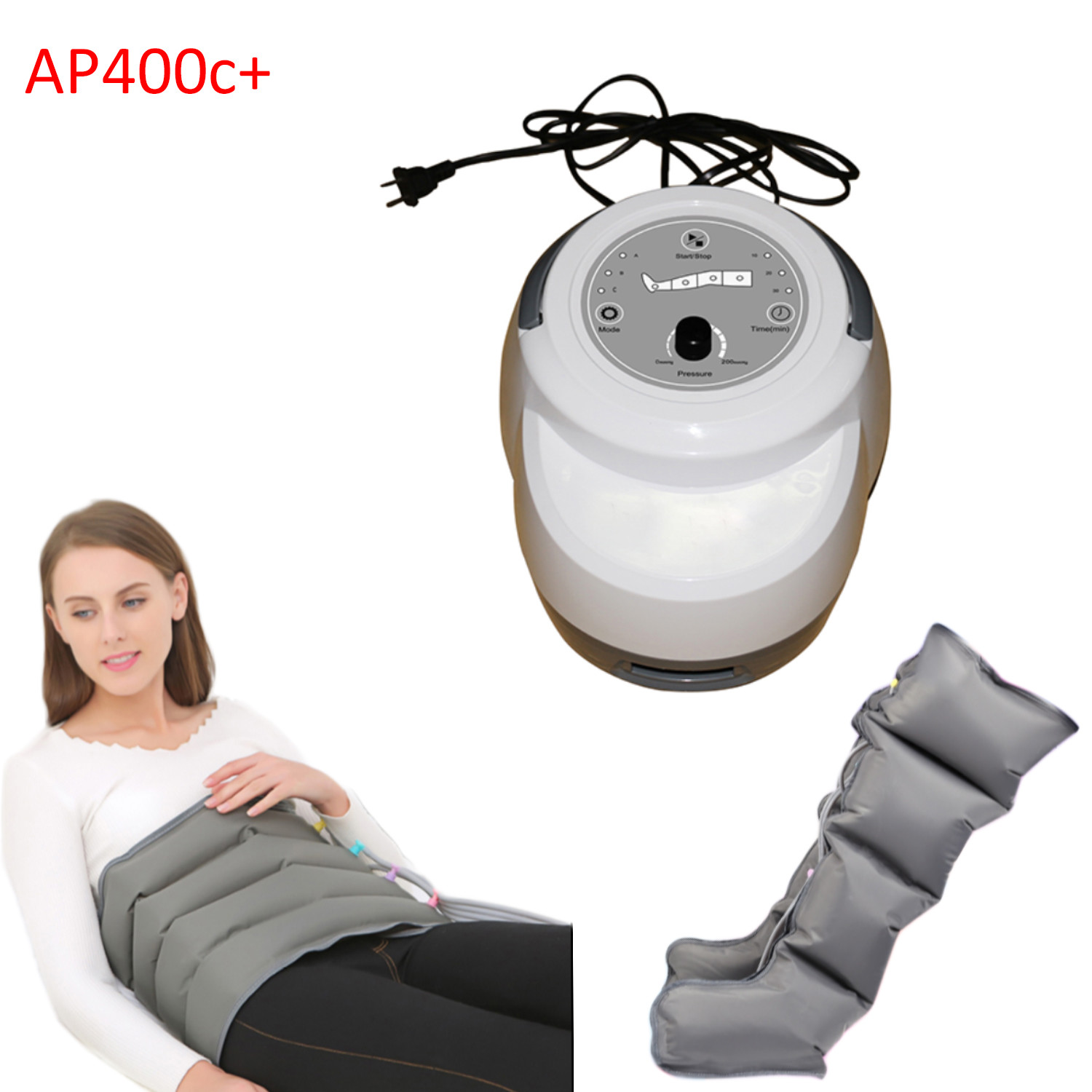 Wholesale 400c Air Compression Leg Massager AC220V / 110V White / Grey 3 Modes CE Approved from china suppliers