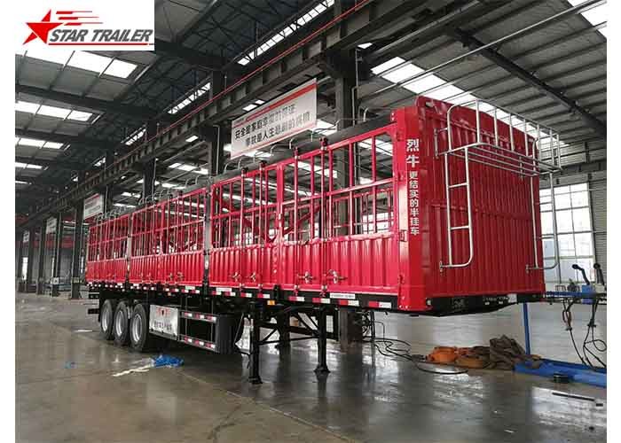 Wholesale Cargo Stake Side Wall Semi Trailer 60T Heavy Duty Load With Longer Service Life from china suppliers
