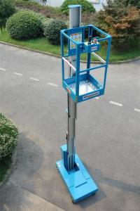 Wholesale Blue Self Propelled Aerial Lift Single Mast Self Propelled With 5 m Working Height from china suppliers
