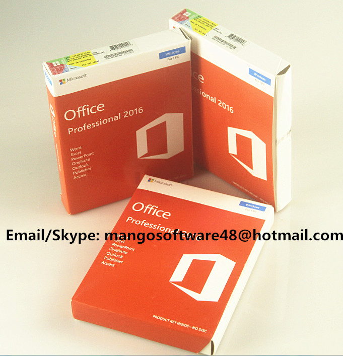 Wholesale 32 / 64 Bit Office 2016 Pro Plus Retail For Global Area Full Functions from china suppliers