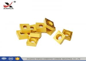 Wholesale High Performance Indexable Carbide Inserts Yellow Coated CCMT120408 For Lathe Machine from china suppliers