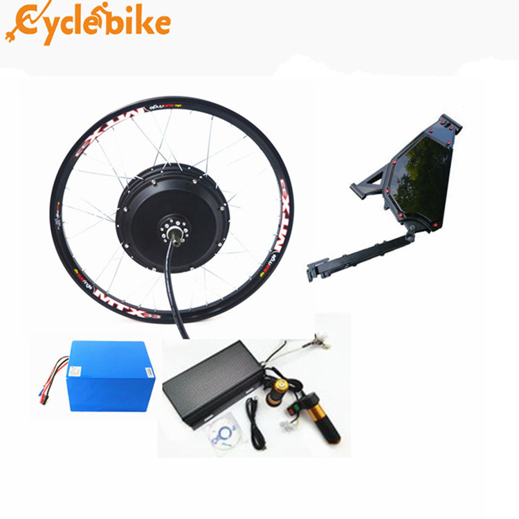72v 5kw Rear Motor Electric Bike Kit / Motorcycle Set With Lithium Battery