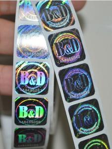 Wholesale 3D Laser Anti-Counterfeiting hologram sticker, Anti-counterfeiting Label, Anti-fake label from china suppliers