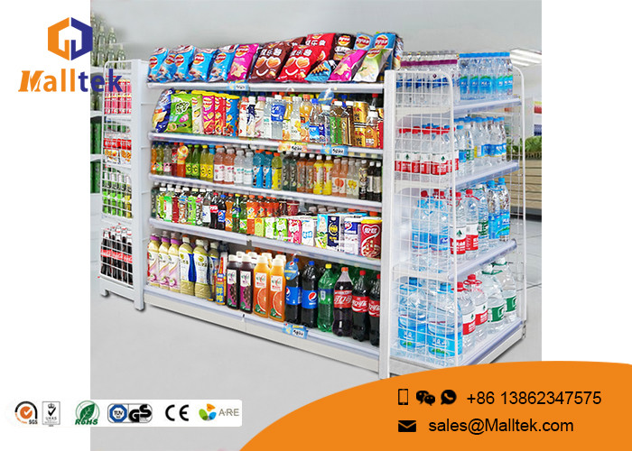 Wholesale Adjustable Color Supermarket Gondola Shelving Strong Construction Capacity from china suppliers