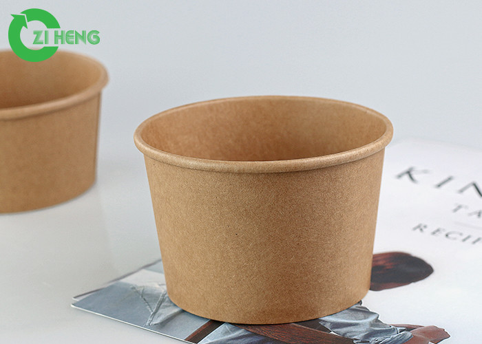 Disposable Biodegradable Recycable Soup Bowls 250ml Custom Logo Printed Food Bowl