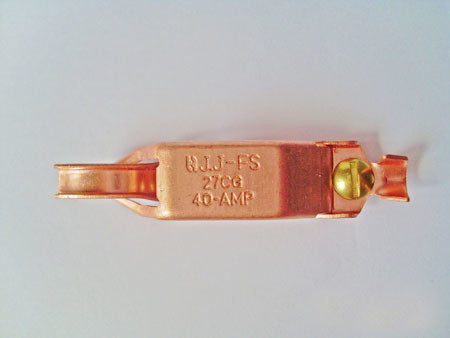Wholesale 40 Amps Solid Copper Geophone Connector / Mueller Clip Narrow Clip from china suppliers