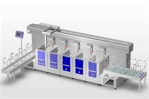 Wholesale Metal / Coil Swim-immersion type Precision hardware ultrasonic cleaning line from china suppliers