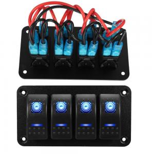 Wholesale 13.2CM Flame Retardant 4 Gang Rocker Switch Marine Toggle 240W from china suppliers