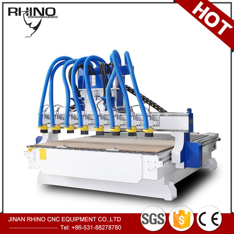Wholesale 8 Heads Woodworking CNC Router Machine 380V 3 Phase Type CE Approval from china suppliers