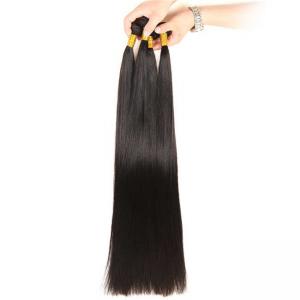 Wholesale 32-40 Inch Virgin Brazilian Straight Hair Bundles No Tangle Natural Black Color from china suppliers