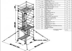 Wholesale Stable Steel Scaffolding Systems Aluminum Mobile Lightweight Scaffold Tower from china suppliers