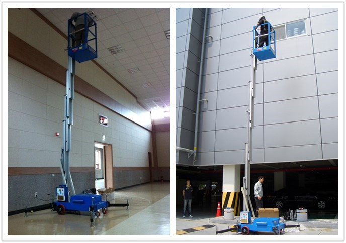 Wholesale Hydraulic Aerial One Man Lift 136 kg Rated Load With 8 Meter Platform Height from china suppliers