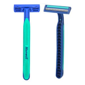 Wholesale best selling twin two 2 blade shaving disposable razor blade with sharp and safety blade for man and woman OEM acceptabl from china suppliers