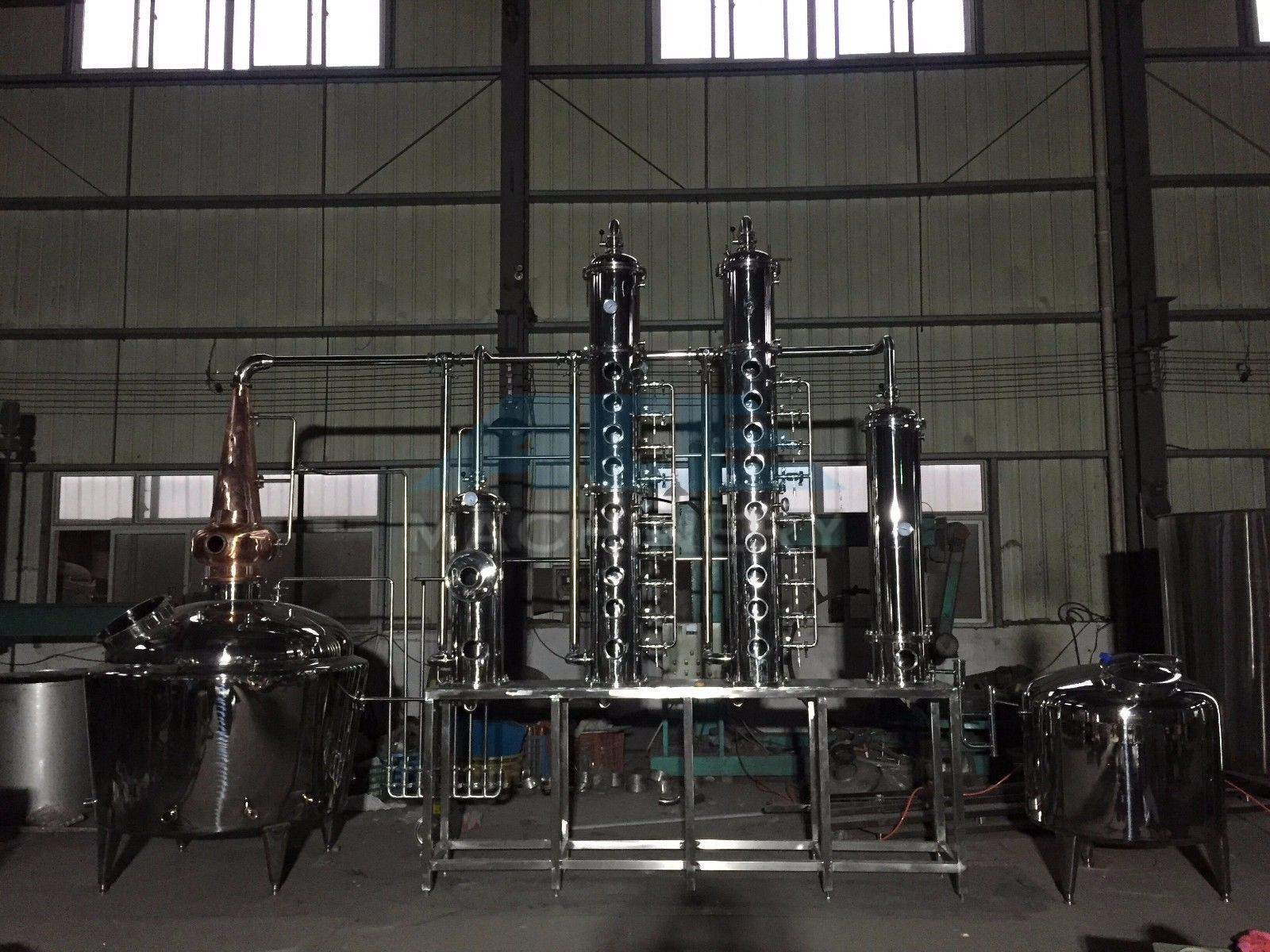 Wholesale Distiller Alcohol Distiller Distill Gin Distillation Unit Bubble Cap Column from china suppliers