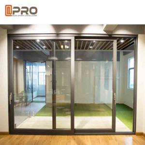 Wholesale Durable Aluminium Sliding Glass Doors Anodized Surface Finishing Sliver Color from china suppliers