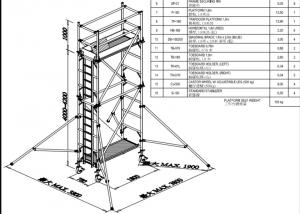 Wholesale Mobile Aluminium Scaffold Tower Durable 7.5m Easy Towers Scaffolding from china suppliers