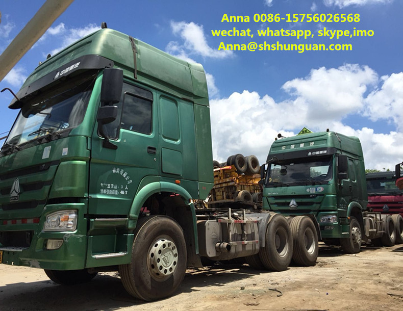 Wholesale Euro 3 Used Tractor Head , 6x4 Tractor Head 13000 Kg Vehicle Weight from china suppliers