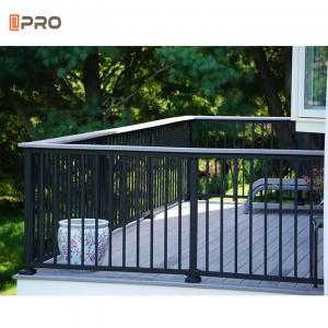 Buy cheap New Style Modern Customization Aluminum Slat Fence Black Balustrades Handrails from wholesalers
