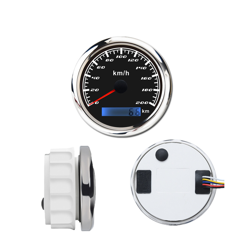 Wholesale 3inch 200Km/H Black Face Autometer Gps Speedometer Yacht Instrument from china suppliers