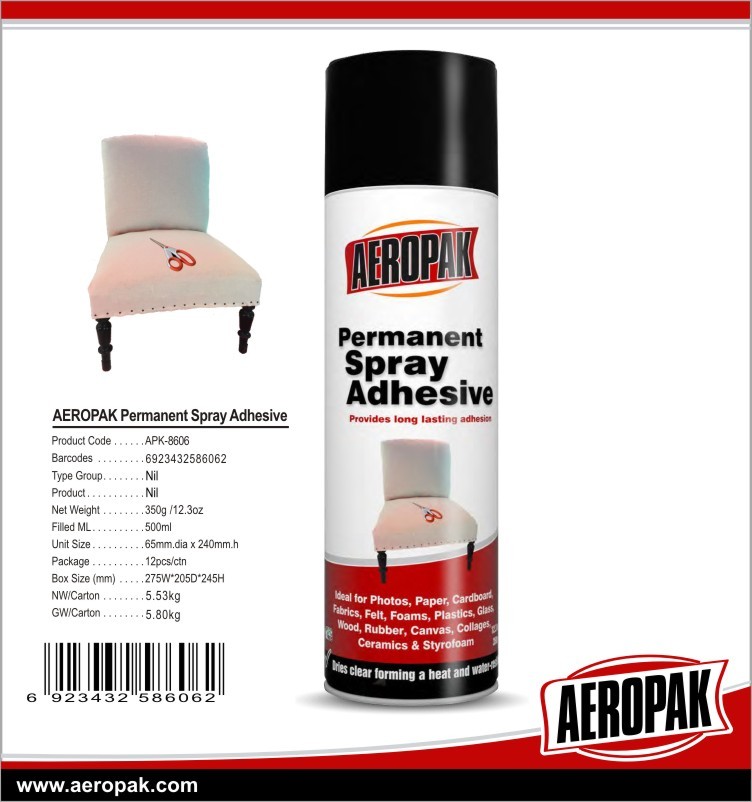 Wholesale Multipurpose super permanent spray adhesive glue aerosol for long term use from china suppliers