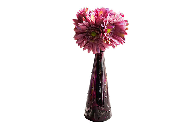 Wholesale Unique Decorative Glass Vases , Tall Glass Floor Vases High White Glass from china suppliers