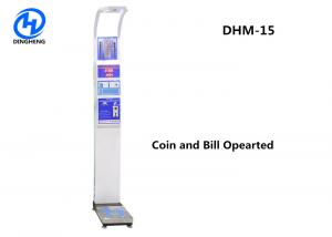Wholesale Stainless Steel Coin Operated Medical height weight scales with BMI and printer from china suppliers