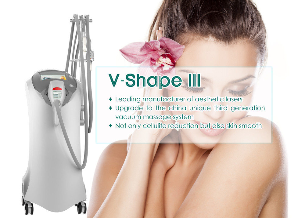 Wholesale Vertical Type White Vacuum Roller Slimming Machine With Three Tratment Handles from china suppliers