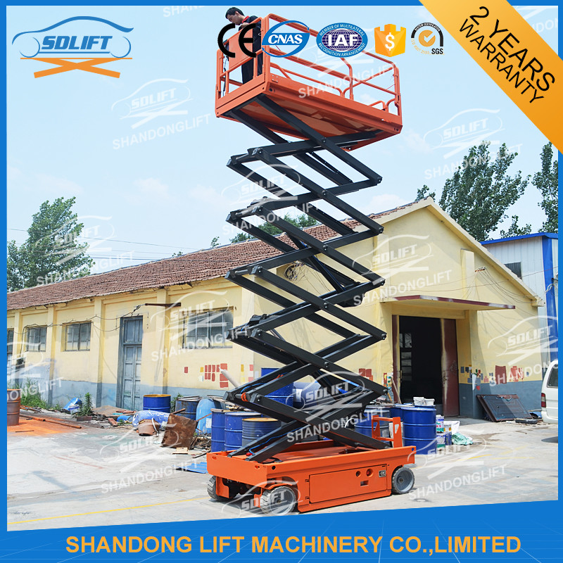 China 8M 450KG Electric Aerial Scissor Lift , Self Propelled Work Platform CE ISO on sale