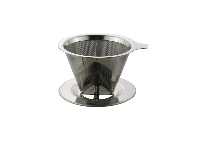 Wholesale 304 Stainless Steel Coffee Filter Simple Coffee Worker With Folded Edge from china suppliers