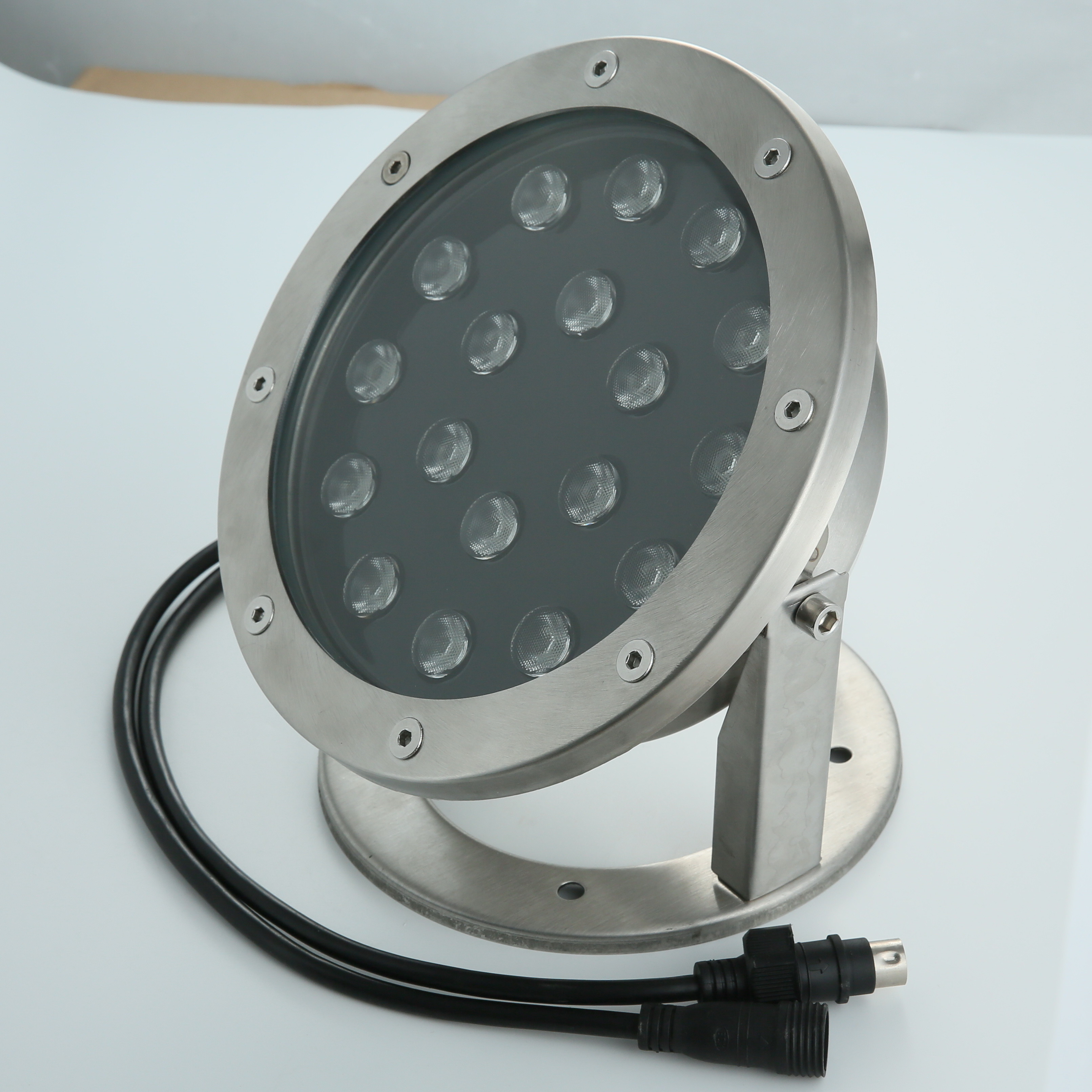 Wholesale 18x8W 24V Tempered Glass Rgbw Underwater Pool Lights Stainless Steel from china suppliers