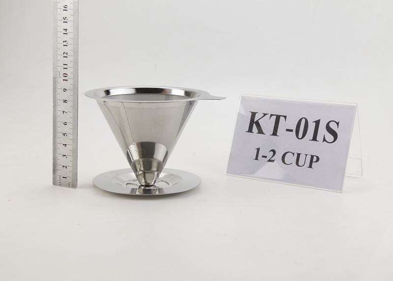 Wholesale Reusable Stainless Steel Paperless Coffee Dripper With Cup Stand ,  Eco - Friendly from china suppliers