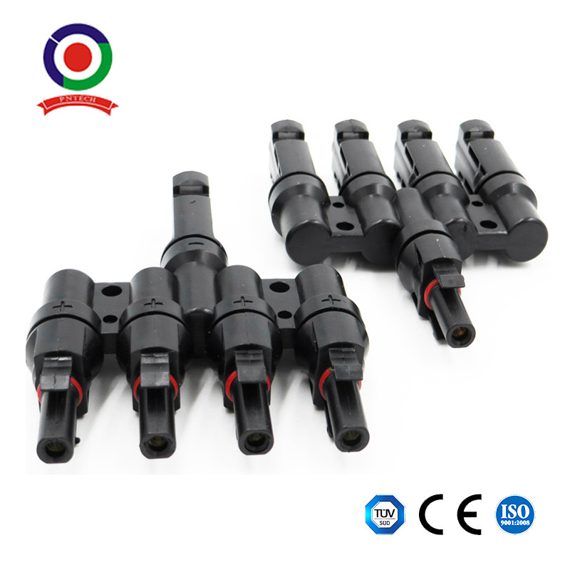 Buy cheap Ce Certified Solar Cable Splitter 4 To 1 Mc4 Connector Between Solar Panels from wholesalers