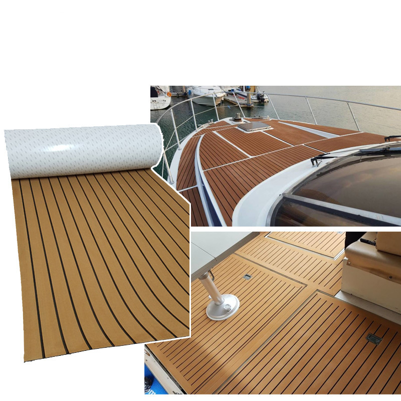 Wholesale 98in X 47in Eva Faux Synthetic Teak Deck  L240cm Laminated Flooring from china suppliers