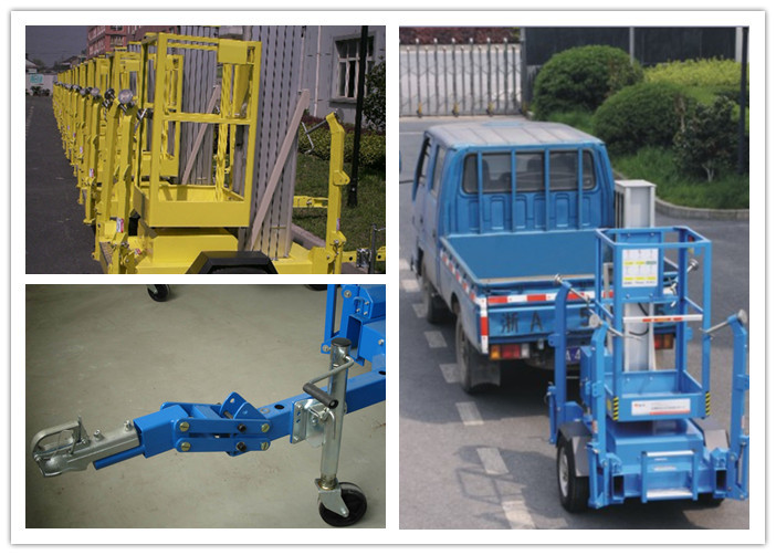 Wholesale 8 Meter Hydraulic Work Platform , Trailer Mounted Lift For One Person from china suppliers