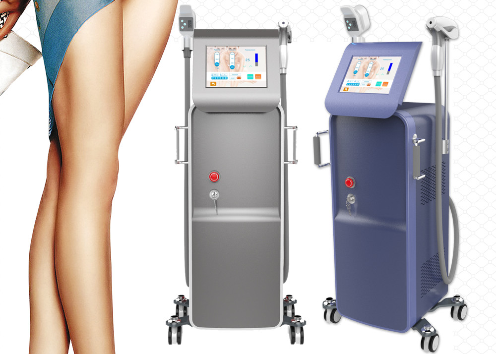 Wholesale 600w Permanent Hair Removal Equipment , Salon Laser Hair Removal System No Pain from china suppliers