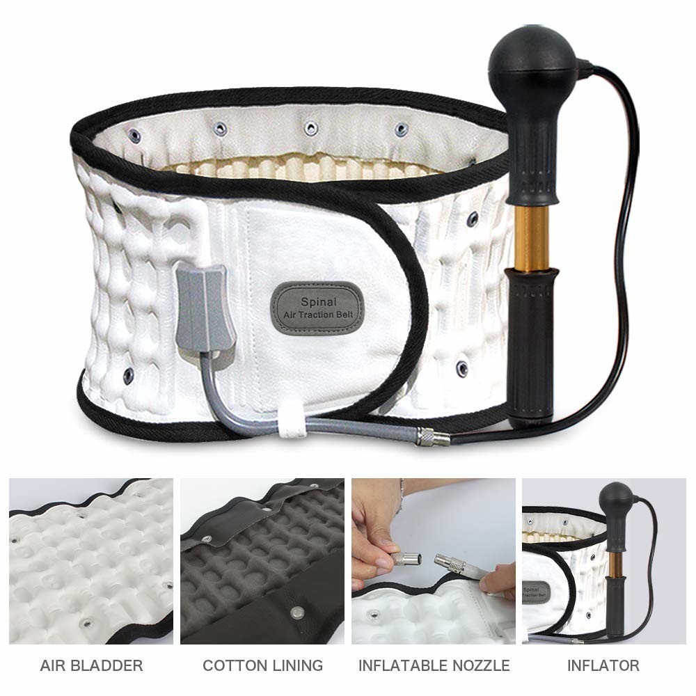 Wholesale White - Leawell Decompression Back Belt With FDA Approved Waitst 29-49'' from china suppliers