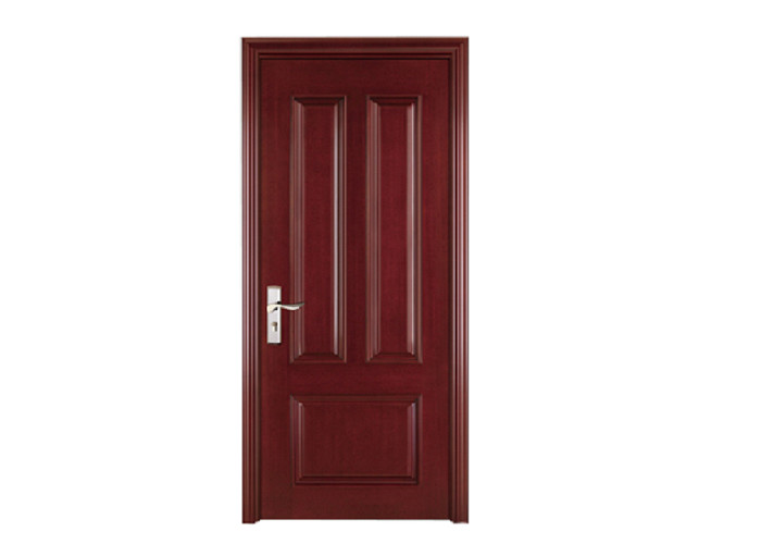 Hotel Resort Wooden House Doors , SS304 Hinge Stopper Custom Wood Interior Doors