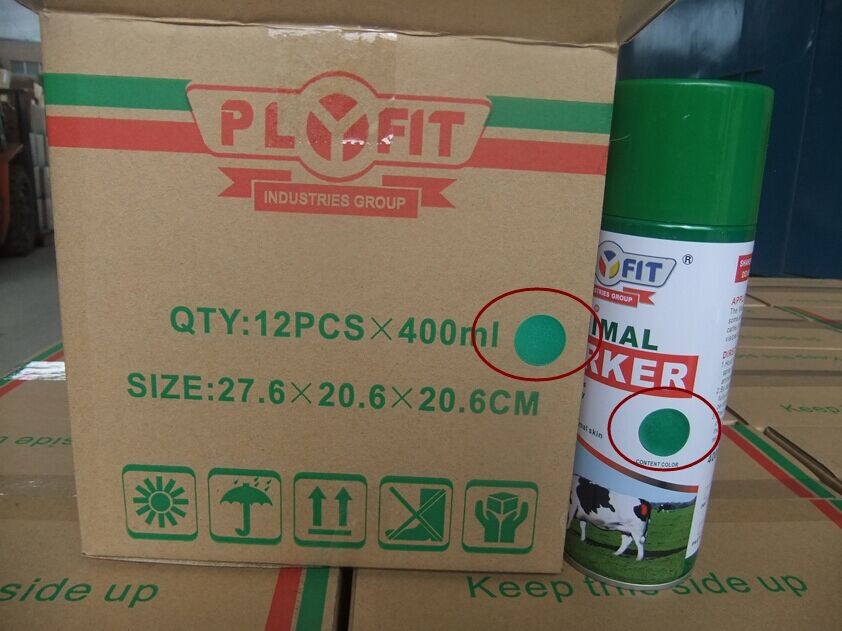Wholesale Plyfit Livestock Marking Paint Animal Tail Acrylic Spray Paint Highly Reflective from china suppliers