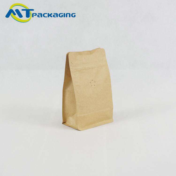 Wholesale Waterproof Brown Paper Coffee Bags , Kraft Coffee Bags With Valve from china suppliers