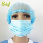 S&J Disposable non woven PP medical bouffant clip cap / non woven nurse caps