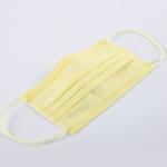 Yellow 4 Ply Disposable Face Masks Disposable Breathing Mask Cotton Ear Loops